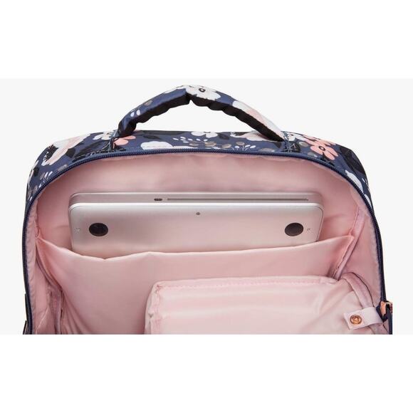 Sarah Wells Kelly Convertible Breast Pump Bag Backpack Gray Polka Dot - Picture 11 of 15